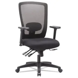 Alera ALENV41M14 Envy Series Mesh High-Back Multifunction Chair - Black, Plastic & Aluminium Build, 45 lbs Capacity, for Adults' WFH Setup