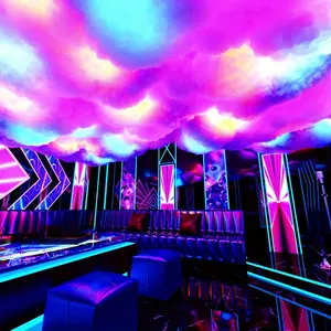 16FT Big Cloud Light, DIY Thunder Cloud Light, Music Rhythm, RGB Color Changes, App Control, Bedroom, Game Hall, Singing Room-98