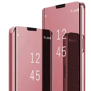 Flip Mirror Case For Samsung Galaxy A57 A56 A55 5G A37 A17 A36 A16 A26 A35 A25 A15 A54 A34 A14 A53 A33 A23 A52 Phone Cases Cover