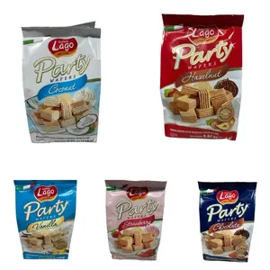 Gastone Lago Party Wafers Variety Flavors  (8.82oz 250g) made in  Italy