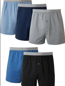 Hanes mens Underwear Boxers Pack, Cool and Breathable Cotton Underwear, Exposed and Comfortflex Waistbands, Multi-pack