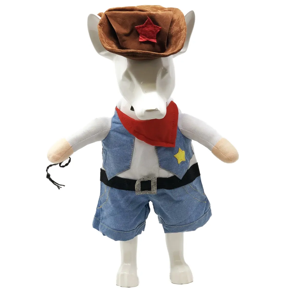 Pet Life CM7DNXL Rodeo Bones Cowboy Pet Dog Costume Uniform, Denim Blue - Extra Large