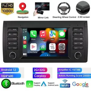 [Hizpo] 7" Android 13 Car Radio for BMW 5 Series E39 X5 E53 M5 Multimedia Android Auto Wireless Carplay 2din Autoradio