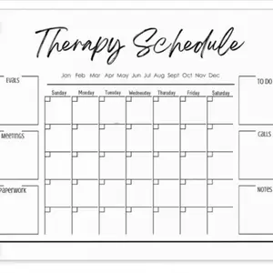 Acrylic Calendar, 2024 Wall Calendar, Occupational Therapy, Speech Therapy, Smart Calendar, Dry Erase Calendar
