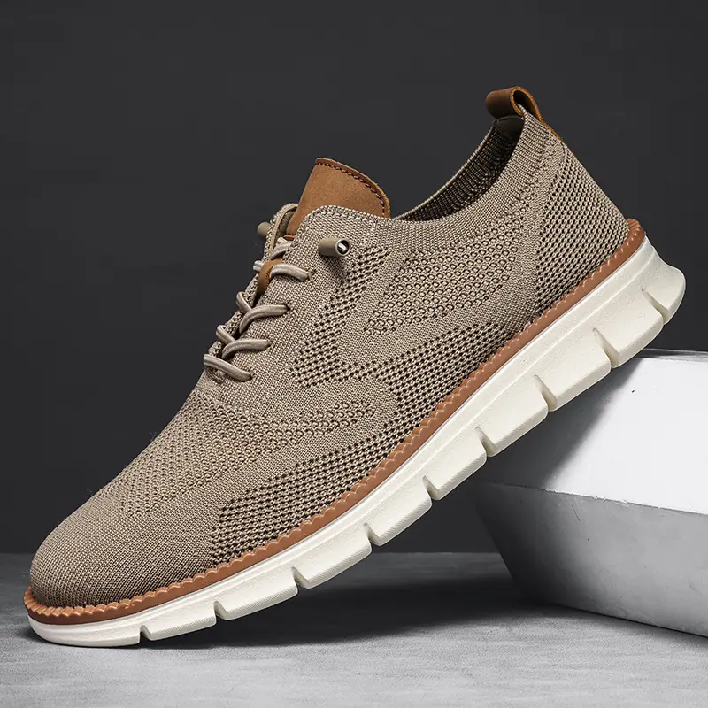Men's Plain Penny Loafer Footwear - Low-Top Slip-On Casual Trainers, Lightweight Breathable Walking Shoes, Round Toe, Mesh Fabric, Sneaker, Built For Daily Walking And Errands, Casual Wear, Retro Look, Rubber Sole, Slip-On Saves Time Each Day