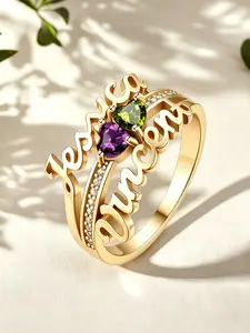 Heart Ring for Couples, Style, Personalized Engraving, Hypoallergenic, Perfect Gift for Anniversaries and Birthdays