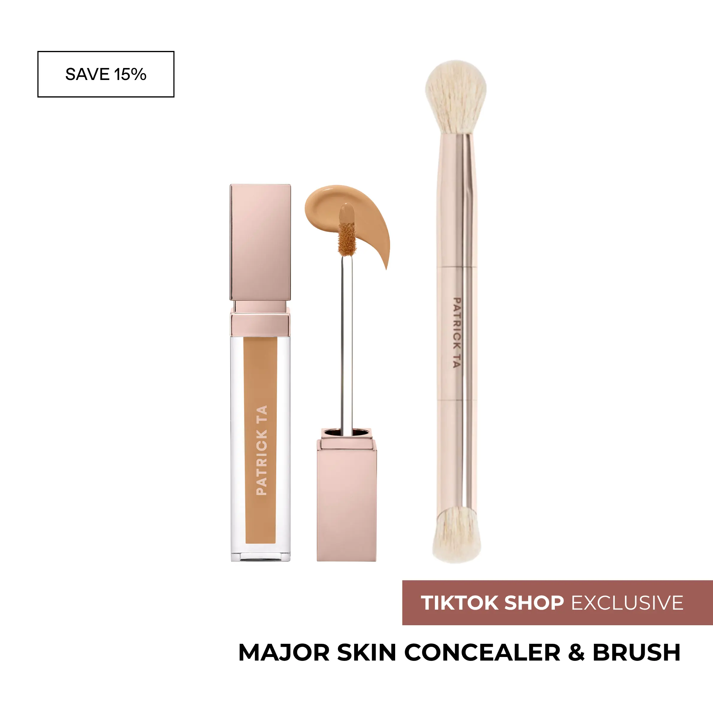 Major Skin Brightening Concealer and Dual-Ended Brush Set