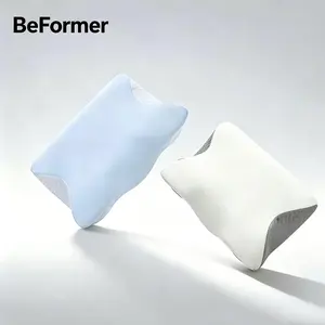 BeFormer Contoured Memory Foam Pillow, 3-Zone Ergonomic Design, 3 Interchangeable Inserts, Manually Adjustable Softness for Customized Support, Ideal for Multi-Sleeping Positions