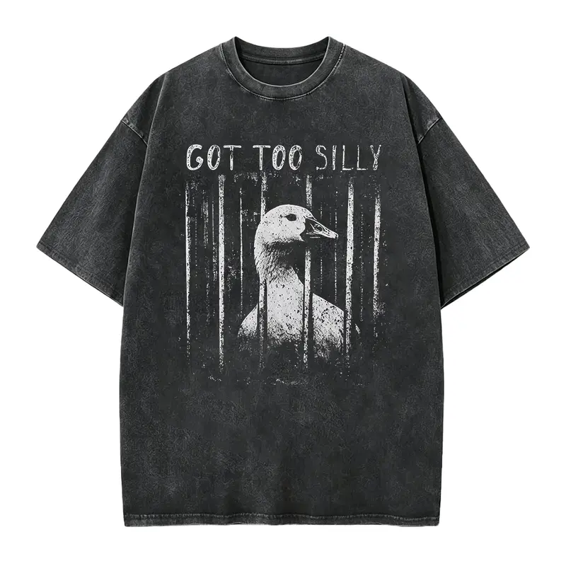 Funny Meme Shirt, Got Too Silly, Oversize, Womens, Mens,
