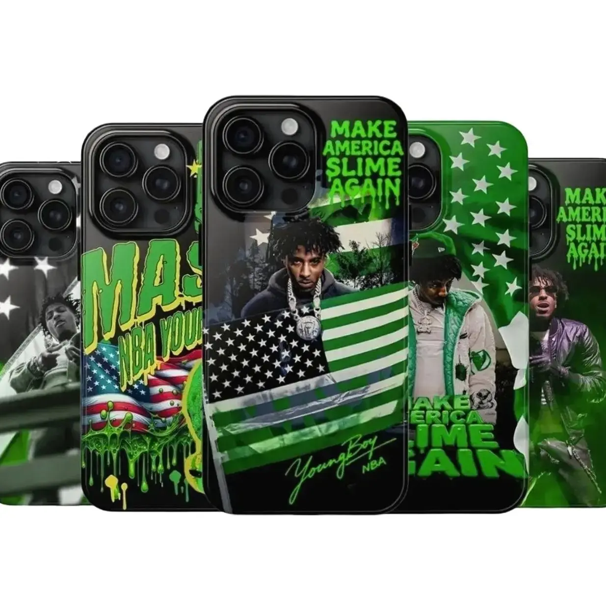 YoungBoy NBA Rapper Hiphop Compatible with iPhone 17, 16, 15, 14, 13, 12, 11, X & Galaxy.