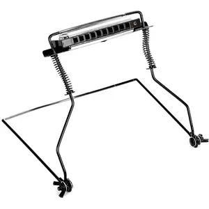 10 Hole Harmonica Holder  Hands Free with Anti-Scratch Felt Pads to Protector Harmonica