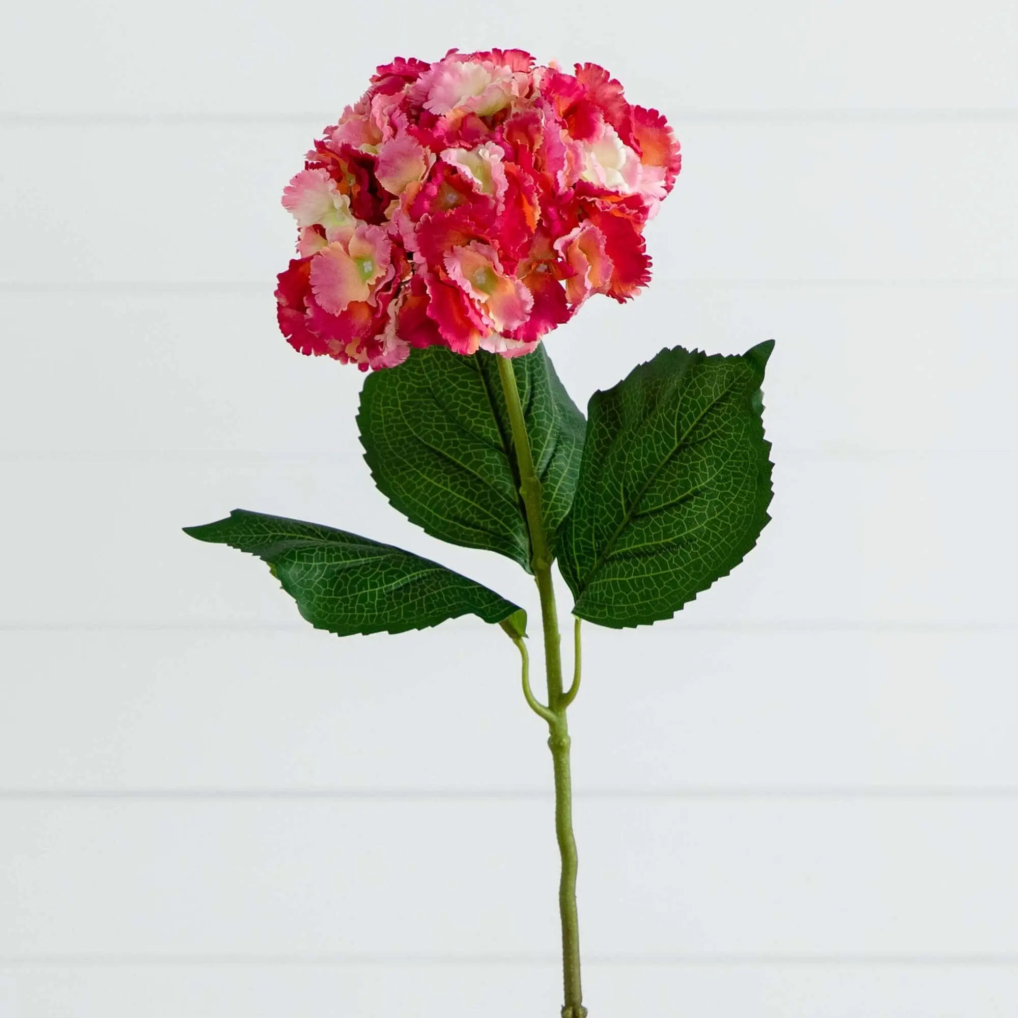 30" Artificial Hydrangea Flower Stems - Set of 3, Fake Indoor Decorative Plants for Home Decor