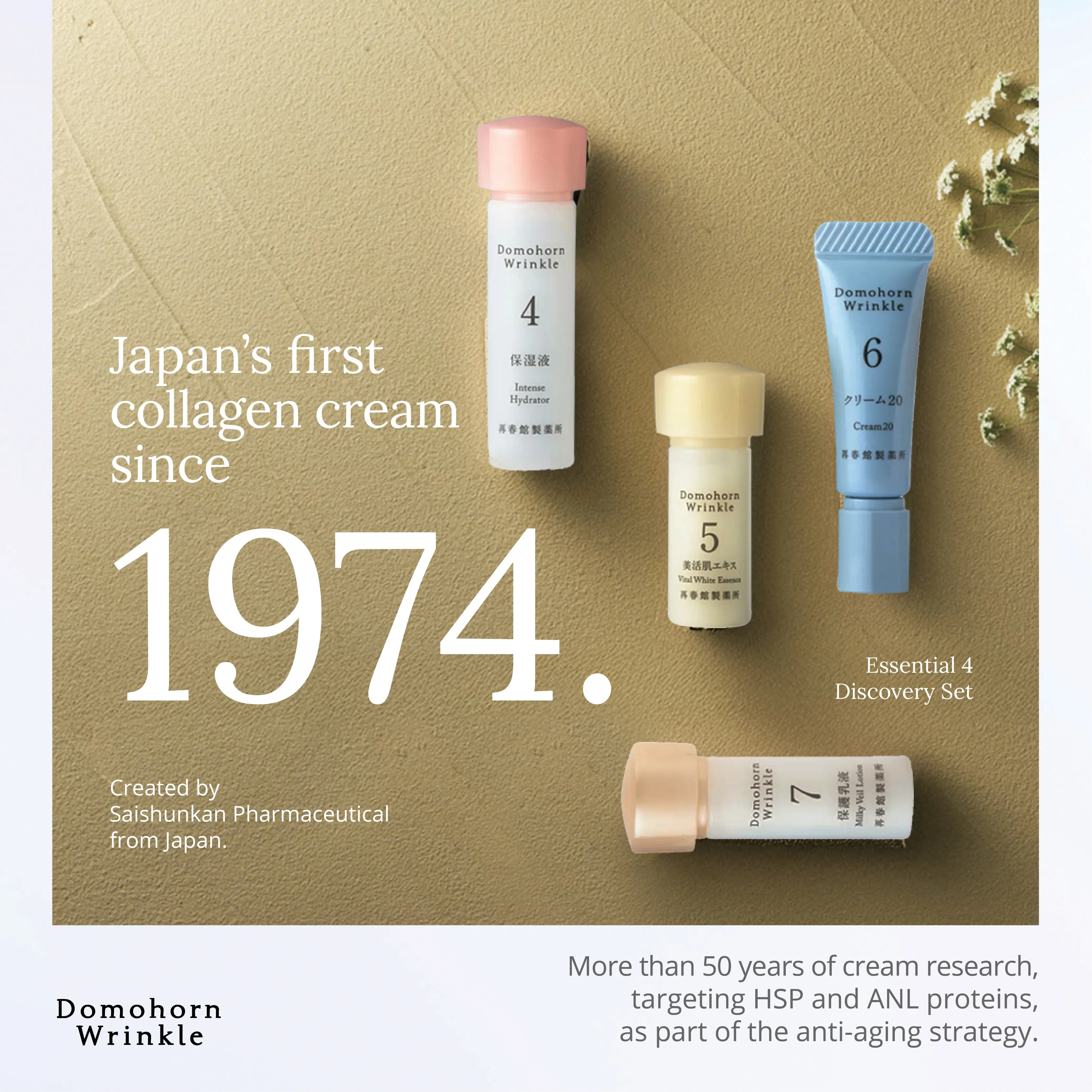 Domohorn Wrinkle Essential 4 Discovery Set - Hydrating