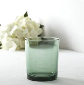 Entertain 365 16 oz Stackables Green Glasses (Set of 6) - Drinking Glassware - Drinkware