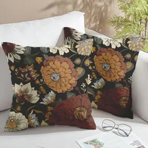 2pcs Bohemian Style Pillow Covers, Classic Minimalist Luxury Pillow Cases, Vintage Floral Pattern Cushion Covers, Suitable For Living Room And Bedroom Sofa And Chairs, Home Textile (Pillow Inserts Not Included)