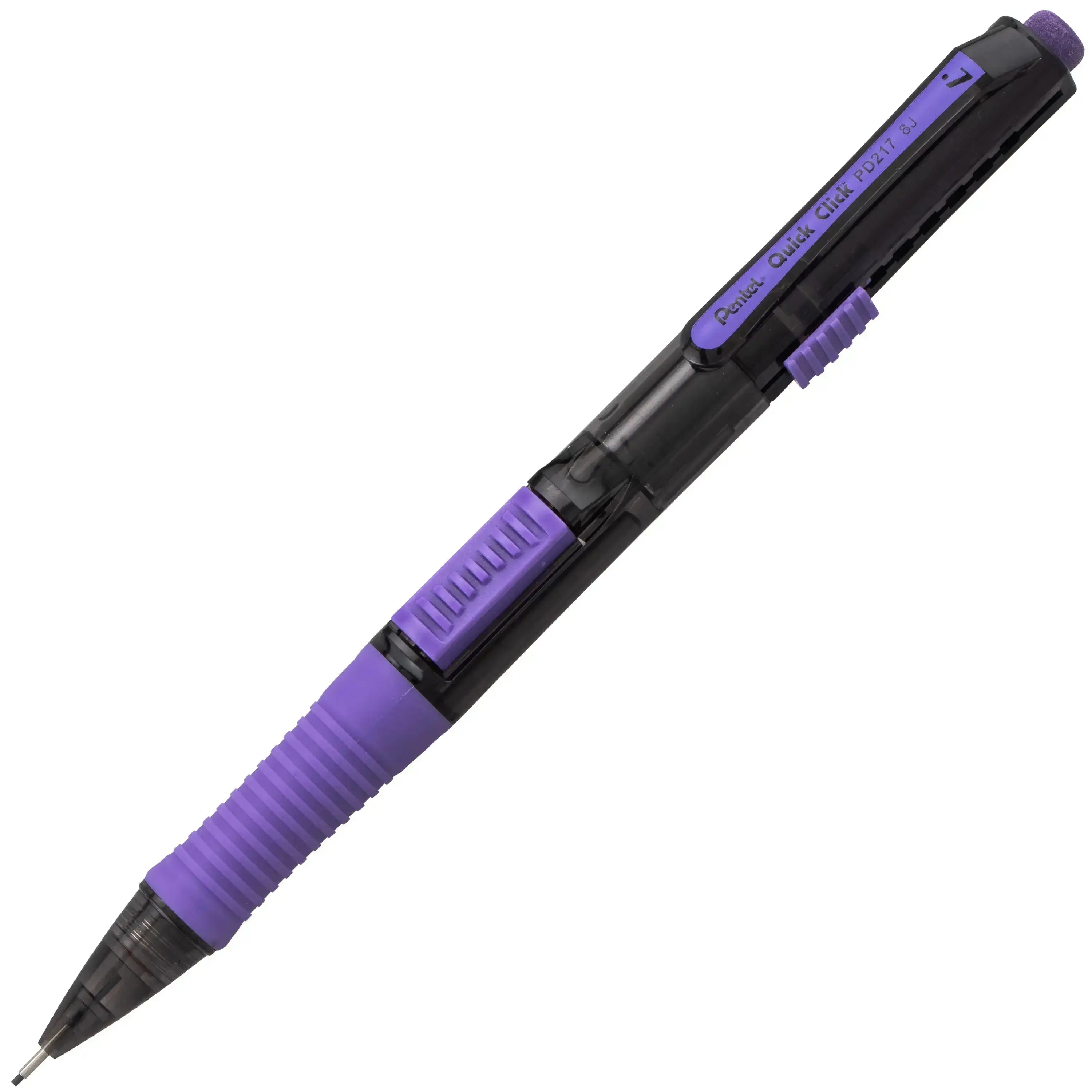 Pentel QUICK CLICK POP Mechanical Pencil - 0.7mm Medium Lead, Black Barrel with Color Trim, Quick Click Retraction, Ergonomic Comfortable Grip, Durable Construction, Easy Lead Advance, Hand Fatigue Reduction, Ideal for Sketching, Note-Taking
