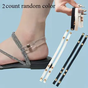 Women's Adjustable Non-Slip Sandal Straps, Back Lock System & Buckle, No Installation Needed, Fits High Heels, Mules, Slides, Formal Shoes, Versatile Compatibility
