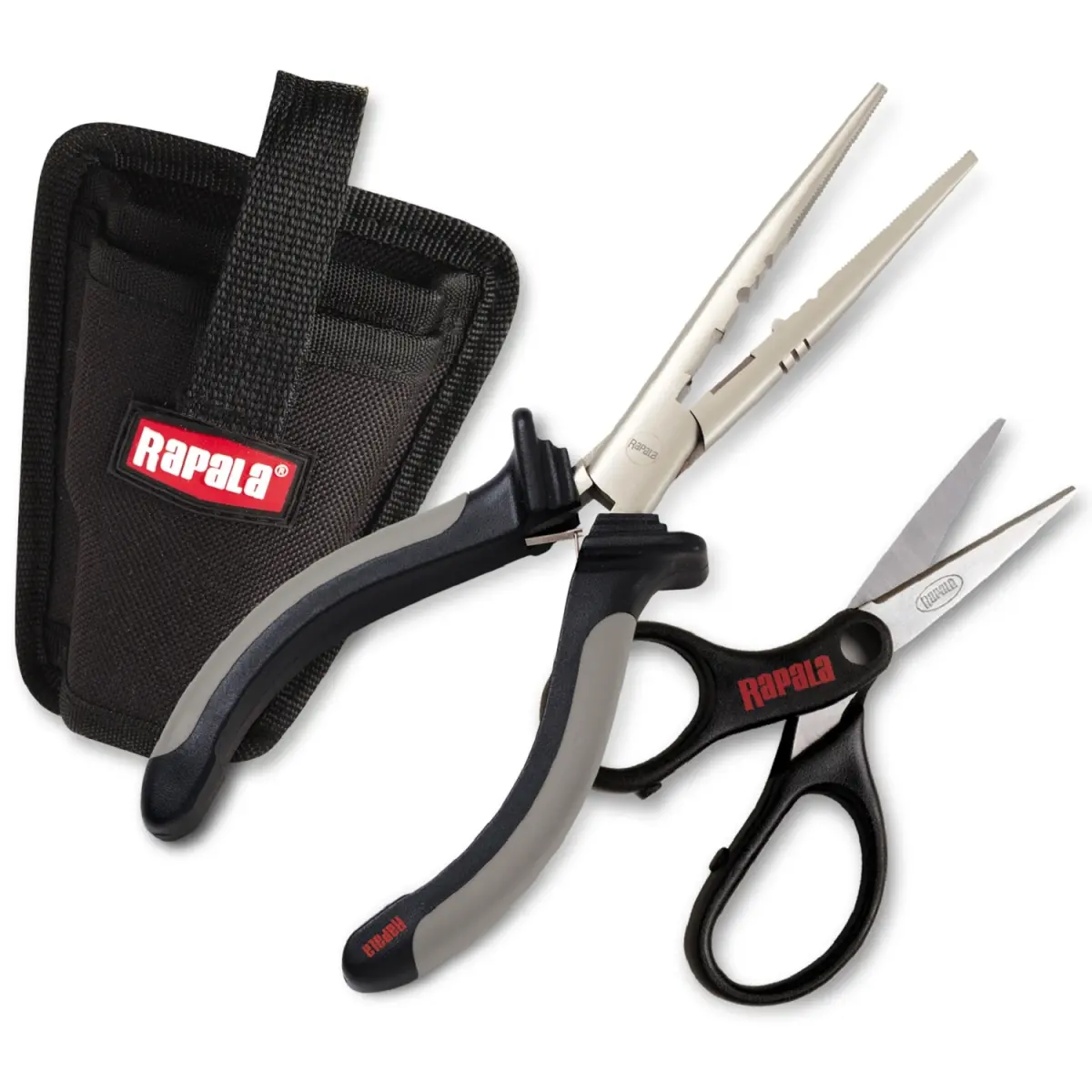 Rapala 4013914 Pedestal Hand Tool Combo Kit, Including Pliers, Scissors, Cloth Hook-and-Eye Strap - Boating Use, Fits Most Boat Seat Pedestals, Easy Access to Tools