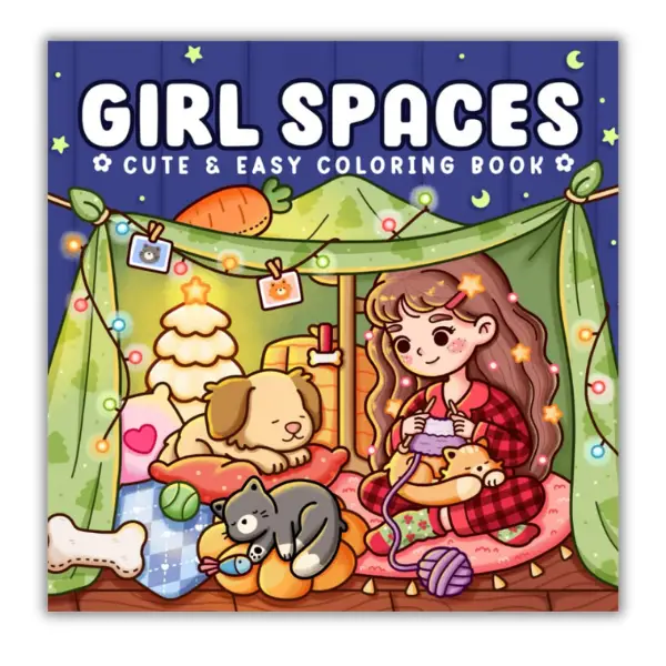 Halloween Fall Gift Girl Spaces: Coloring Book for Adults and Teens Featuring Cozy Moments and Girly Things, Cute Drawings for Relaxation and Stress R