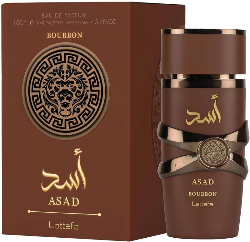 Lattafa Asad Bourbon for Unisex Eau de Parfum Spray, 3.4 Ounce