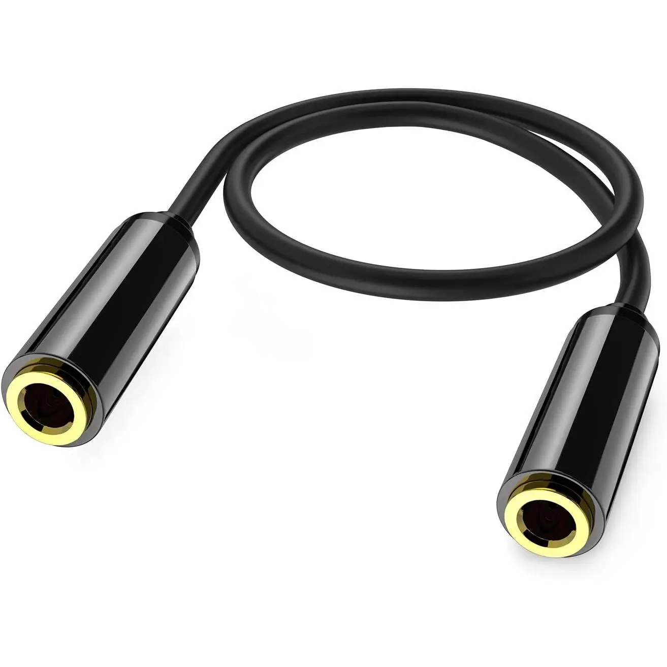 Aux Connector,3.5mm TRRS Female to Female Stereo Coupler Plug Adapter- 3.3 Ft/40 inch