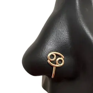 Statement Gold Custom Zodiac Nose Cuff, Faux Nose Rings, Fake Nose Ring, No Piercing Required nose ring