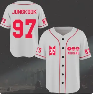 Bangtan Members Baseball Jersey World Tour Shirt 2026 Concert Tour, Kpop Gift Army Baseball Game Day Outfit