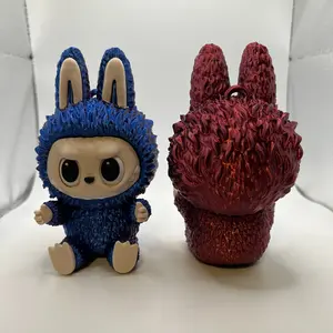 3d Printed Lafufu Dual Colored Keychain