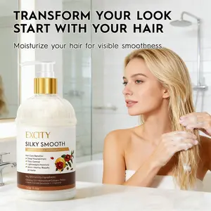 EXCITY Silky Smooth Camellia Elixir Conditioner for Hair Growth & Scalp Care Fights Dandruff Reduces Fall Strengthens Adds Shine with Natural Ginger Extract for All Hair Types