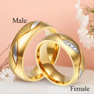 Stainless Steel Romantic Perfect Engagement Ring for Men and Women - Fashionable Anniversary, Valentine's Day, Birthday Gifts & Daily Wear Accessories