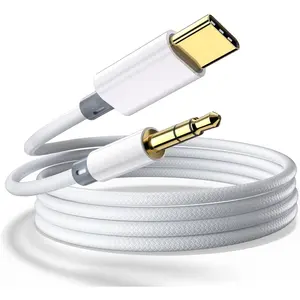 USB C to 3.5mm Audio Aux Jack , USB C to 3.5mm Headphone Audio Cord  Stereo Aux  Compatible with  16/16 Pro Max/15/15 Pro, Galaxy S24/S24 Ultra/S23/S22/Z Fold 5, Pixel 8/7/6