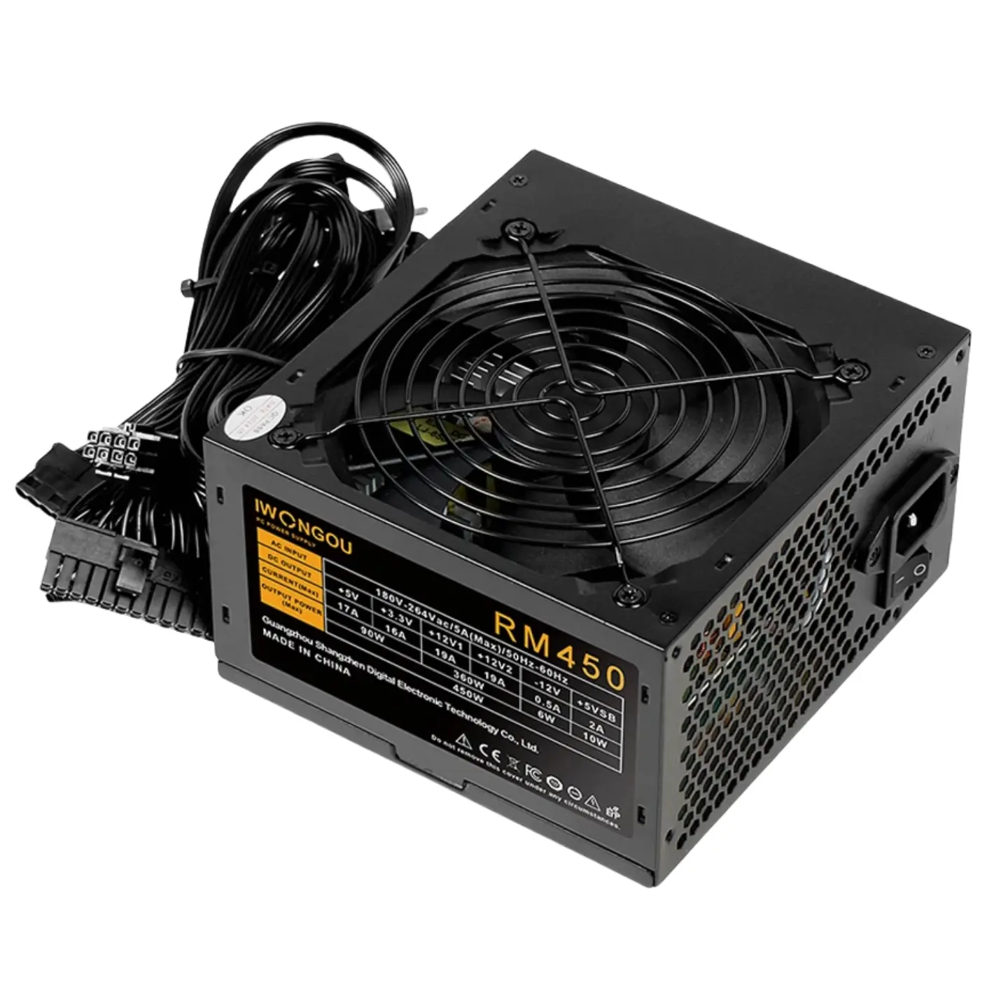 High Efficiency Silent PC Switching Power Supply Computer Power Supplies PSU 450w-750w, Gaming & Office Computer Stable Power, Us Plug, Ideal for DIY Enthusiasts [US TYPE]