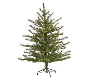 Nearly Natural 4' Vancouver Mountain Pine Christmas Tree w/100