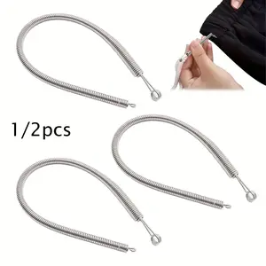 Spring pull-string threading tool, curved rope threading clamp, multi-purpose hooded shirt threading tool, pull-string replacement tool, hand sewing, spring ring threading tool, threading tool for sport pants, shorts, jackets