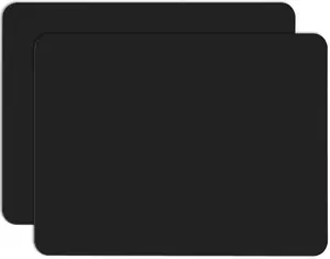 2 Pack Silicone Crafting Mats, 15.7" x 11.8" Silicone Mat for Crafts, Large Heat Resistant Sheet for Jewelry Casting, Epoxy Resin, Painting, Counter Table Protector, Placemat, Nonstick, Black