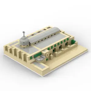 Aqsa Mosque Building Blocks Children's Assembling Toy World Landmark Architecture Model Muslim Islamic Plastic Muslim Brick Puzzle Toy Gift, Exquisite Design, Creative DIY Building Toy, Perfect Gift for Kids and Collectors Eid al Fitr Gift