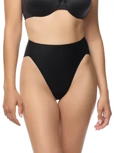 Modern Essentials Microfiber High-Cut Brief Women's' Underwear with Silicone Grip