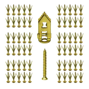 120 count Self Drilling Drywall Anchors with Screws Kit, Zinc Plated Steel Drywall Grip Anchors, No Pre Drill or Holes in Wall, Zinc Expansion Screws for Shelves, Mirrors, Curtain Rods, Picture Frames