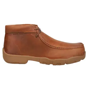 Justin Original Workboots Mens Cappie 4 Inch Alloy Toe  Work/Duty - Brown