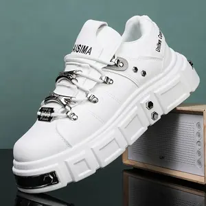 1 Pair of High-Quality Men's Casual Sports Shoes, Durable TPU Sole, Low-Cut Round Toe Lace-Up Design, Breathable Fabric Lining, Spring and Summer Travel and Skateboarding Shoes, Size 39