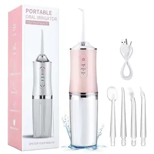 valentine gifts Rechargeable Water Flosser, Cordless DentalFlosser, Portable Oral Irrigator with 4 Counts JetTips, Waterproof Teeth Cleaner, 3 Modes Teeth~anina Toolfor Home & Travel #ToP Picks