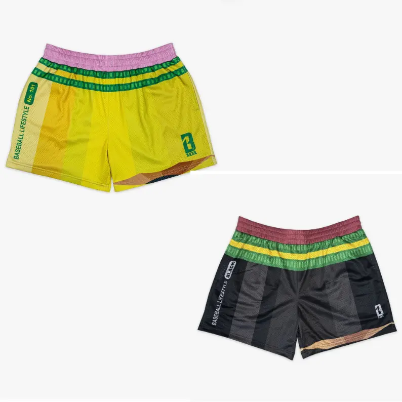 Baseball Lifestyle 101 Pencil Collection Shorts – 5" Premium Mesh Athletic Shorts for Youth & Adults