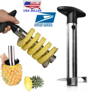 Yokoma 1PC Pineapple Corer Slicer Kitchen Fruit Easy Peeler Cutter Stainless Steel