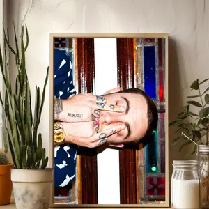 Mac Miller Middle Finger Poster – Rap Icon Wall Art, Bold Hip Hop Aesthetic Room Decor Print