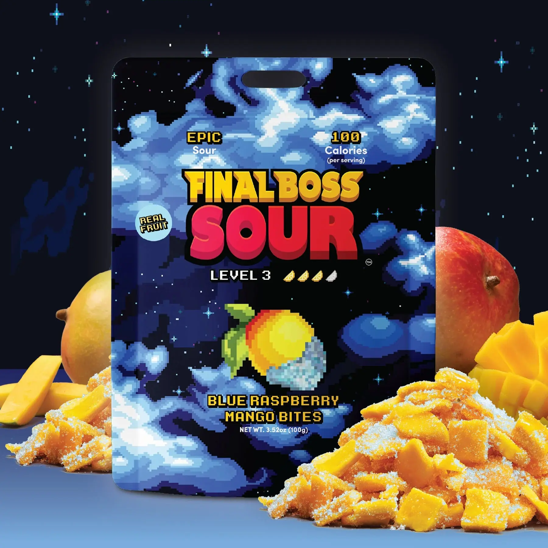 Final Boss Blue Raspberry Mango Bites Level 3 Final Boss Blue Raspberry Mango Bites Level 3