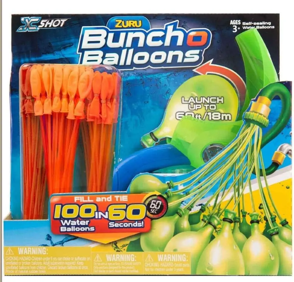 1 Launcher + 3 Pack Water Balloons by ZURU, Rapid-Filling Self-Sealing Balloons, For Outdoor, Family, Friends, Children Summer Fun, 100 Balloons + 1 Balloon Launcherturbo flex water balloon