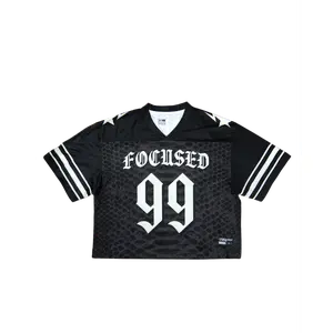 JET BLACK FOCUSED Cropped Jersey