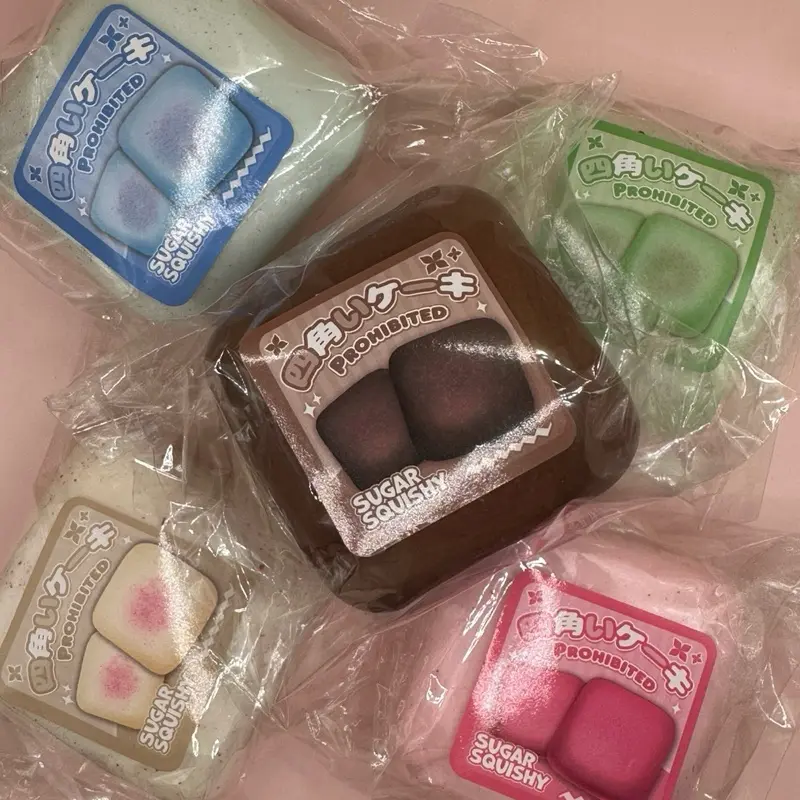 Sticky Sugar Squishies, Super Satisfying Stress Relief Toy, Sticky Foam Squishy, Slow Rising Squishy