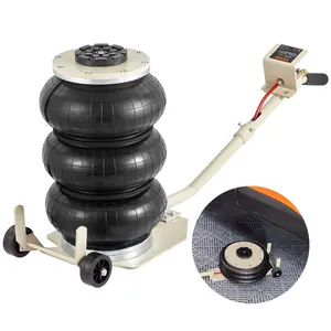 VEVOR Air Jack, 3T/ 6600 lbs Triple Bag Air Jack, Airbag Jack with Six Steel Pipes, Lift up to 17.7 inch/450 mm, 3-5 s Fast Lifting Pneumatic Jack, with Long Handles for Car, Garage, Repair