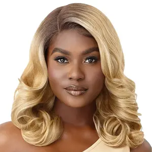 Outre Flara Sleek Lay HD Deep-C Lace Part Lace Front Wig
